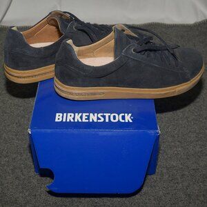 Birkenstock Mens Bend Low Midnight Blue suede sneakers